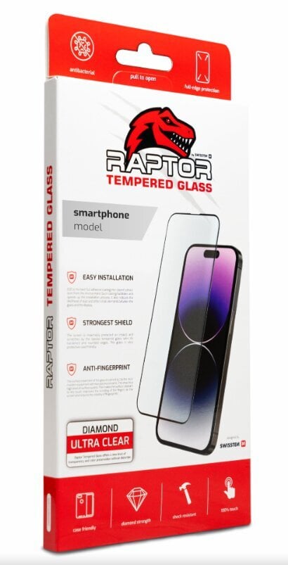 Swissten Raptor Diamond Ultra Full Face Tempered Glass цена и информация | Ekraani kaitseklaasid ja kaitsekiled | hansapost.ee