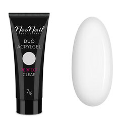 NeoNail Duo AcrylGel Perfect Clear Акрилогель прозрачный 7 г цена и информация | Оборудование для маникюра и педикюра | hansapost.ee