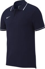 Nike Polosärk Team Club 19, S, sinine hind ja info | Jalgpalli varustus ja riided | hansapost.ee