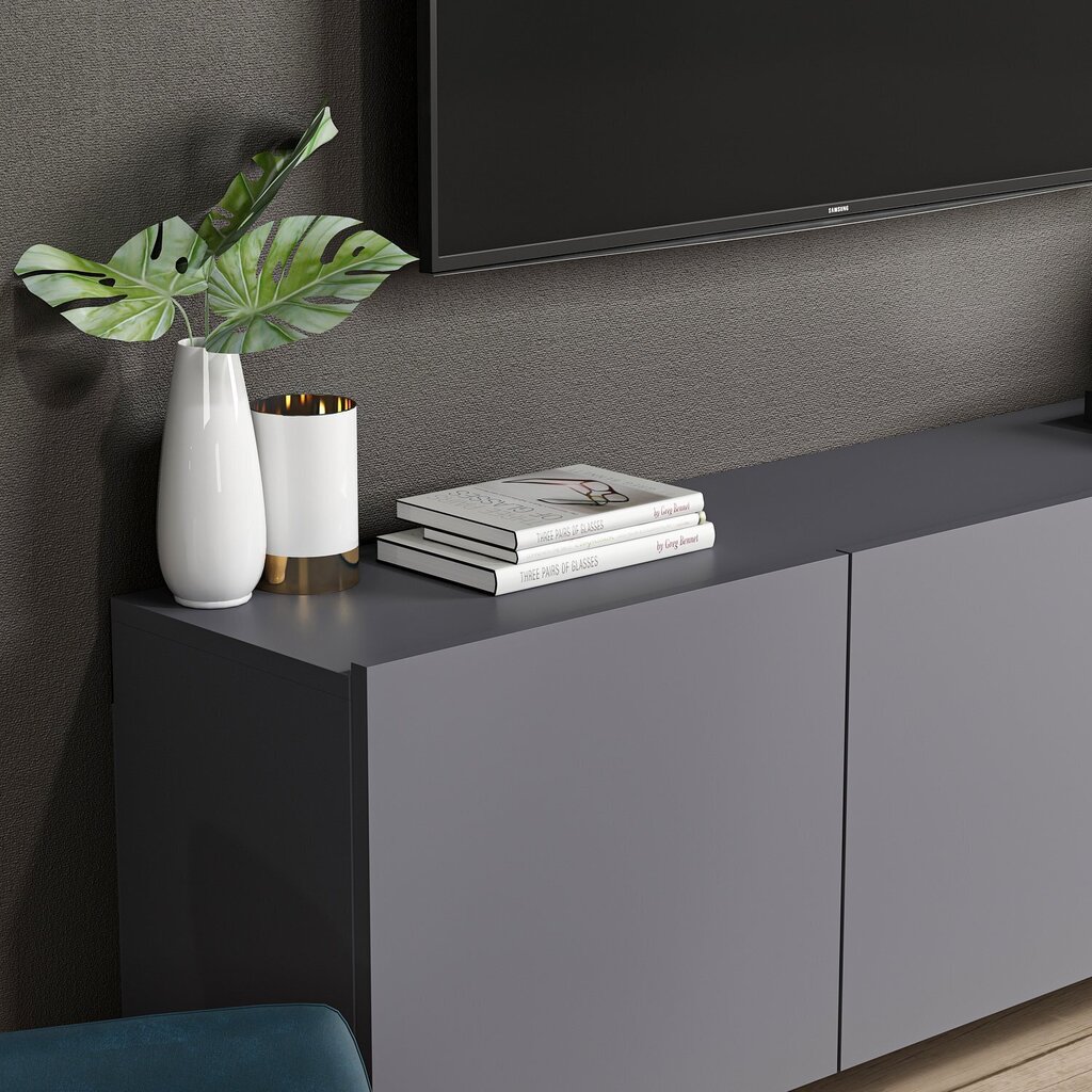 TV-laud Kalune Design White, hall цена и информация | Televiisori alused | hansapost.ee