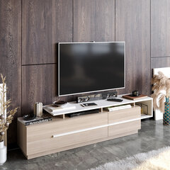 TV-laud Kalune Design Pia, pruun/valge hind ja info | Televiisori alused | hansapost.ee