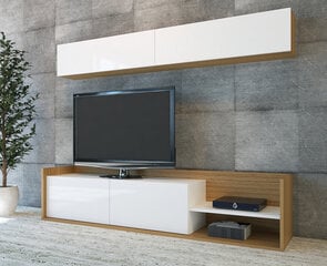 2-osaline elutoa mööblikomplekt Kalune Design Kale, pruun/valge hind ja info | Sektsioonkapid | hansapost.ee
