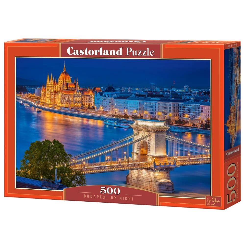 Pusle Castorland Budapest by Night, 500 d. hind ja info | Pusled lastele ja täiskasvanutele | hansapost.ee
