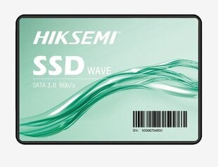 Hiksemi Wave S (HS-SSD-WAVE(S)(STD)/240G/SATA/WW) цена и информация | Внутренние жёсткие диски (HDD, SSD, Hybrid) | hansapost.ee