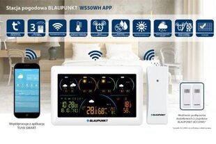 Ilmajaam Blaupunkt WS50WH APP, valge hind ja info | Termomeetrid ja niiskuse mõõtjad | hansapost.ee