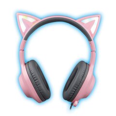 Foxxray Shining Cat Gaming Headset Wired Черный/розовый цвет цена и информация | Наушники | hansapost.ee
