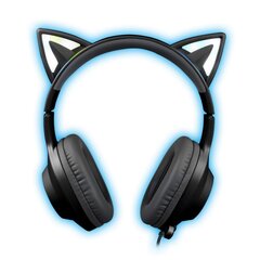 Foxxray Shining Cat Gaming Headset Wired Черный/серый цвет цена и информация | Наушники Спортивные Наушники Для Бизнеса Тренажерный Зал Плавание Бег Черный | hansapost.ee