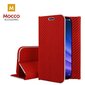 Mocco Carbon Leather Book Case For Apple iPhone X / XS Red цена и информация | Telefonide kaitsekaaned ja -ümbrised | hansapost.ee