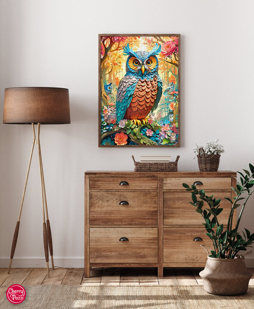 Pusle CherryPazzi Quilled Owl, 1000 o. hind ja info | Pusled lastele ja täiskasvanutele | hansapost.ee