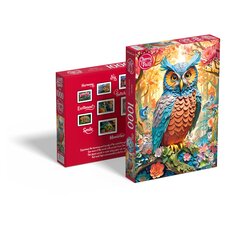 Pusle CherryPazzi Quilled Owl, 1000 o. hind ja info | Pusled lastele ja täiskasvanutele | hansapost.ee