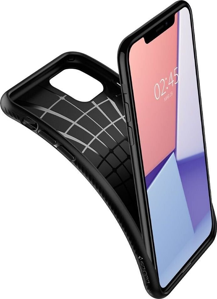 SPIGEN LIQUID AIR IPHONE 11 MATTE BLACK hind ja info | Telefonide kaitsekaaned ja -ümbrised | hansapost.ee