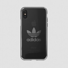 Adidas Clear Case Силиконовый чехол для Apple iPhone X / XS Прозрачный - Серебрянный (EU Blister) цена и информация | Чехлы для телефонов | hansapost.ee