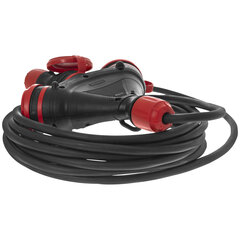 AWTOOLS EXTREME CABLE 30m 3x2.5mm 3 РОЗЕТКИ IP54 16A/4000W цена и информация | Рулонные удлинители | hansapost.ee