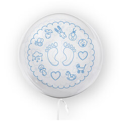 TUBAN Шарик на годовщину, день рождения, голубой с ножками 45см. цена и информация | Воздушные шары | hansapost.ee