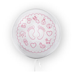 TUBAN 1-aastasele, sünnipäevaks, roosad jalad 45 cm hind ja info | Õhupallid | hansapost.ee
