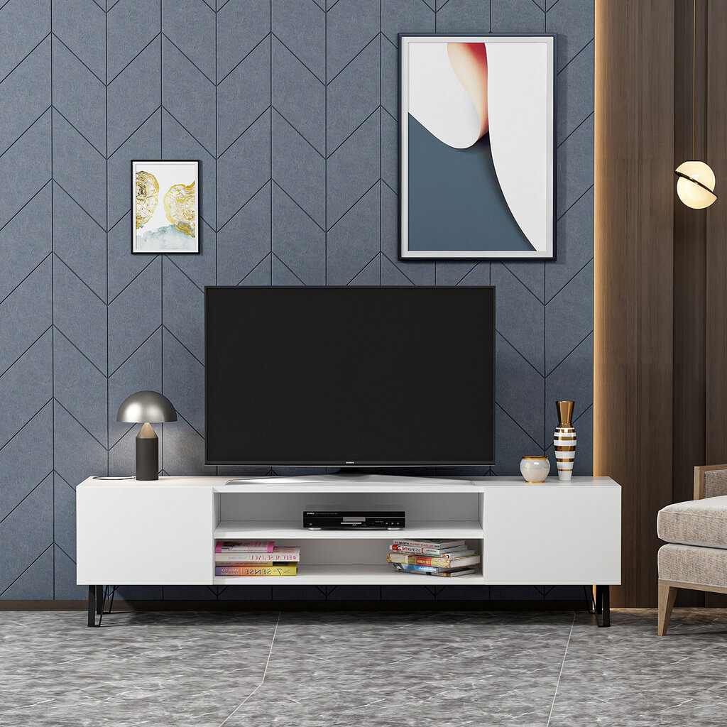 Telerilaud Kalune Design Bloom, valge цена и информация | Televiisori alused | hansapost.ee