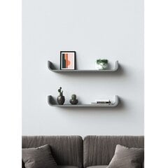 Полка Tenzo Flower, 80x20x12 см, серый цвет цена и информация | Tenzo Мебель и домашний интерьер | hansapost.ee