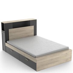 Кровать Aatrium Life 140x190/200 см, коричневый/черный цвет цена и информация | Кровати | hansapost.ee