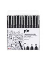 Набор маркеров Uni-Ball Mitsubishi Pencil PIN, 12 шт. цена и информация | Принадлежности для рисования, лепки | hansapost.ee