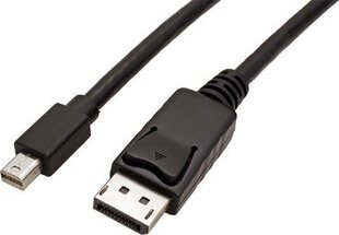 видеокабель mini displayport m - displayport m, 2 м, черный цена и информация | Кабели и провода | hansapost.ee