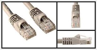 кабель сетевой lan utp, cat.5e, rj45 m - rj45 m, 2 м, неэкранированный, серый, логотип, блистер цена и информация | Кабели и провода | hansapost.ee