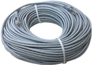 Patchcord Cat.5e 50 m varjestamata, must hind ja info | Juhtmed ja kaablid | hansapost.ee