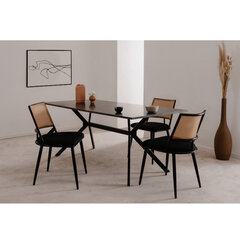 Стол Aatrium Onex, 90x180x75 см, черный цена и информация | Кухонные и обеденные столы | hansapost.ee