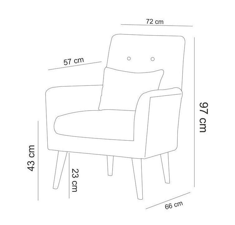 2-osaline elutoa mööblikomplekt Asir Terra-TKM06-1048, sinine цена и информация | Pehme mööbli komplektid | hansapost.ee
