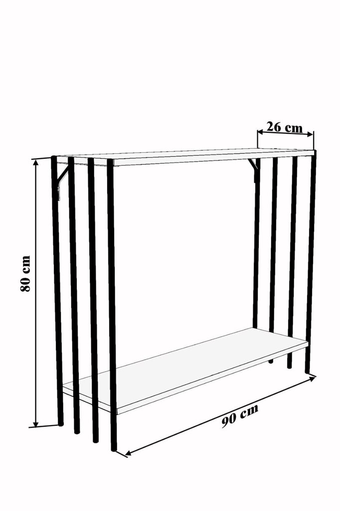 Konsool Asir Verona, pruun/must hind ja info | Konsoollauad | hansapost.ee