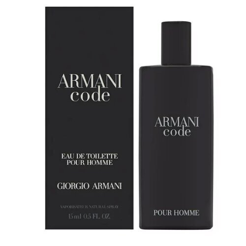 Meeste tualettvesi Giorgio Armani Code EDT, 15 ml цена и информация | Parfüümid meestele | hansapost.ee