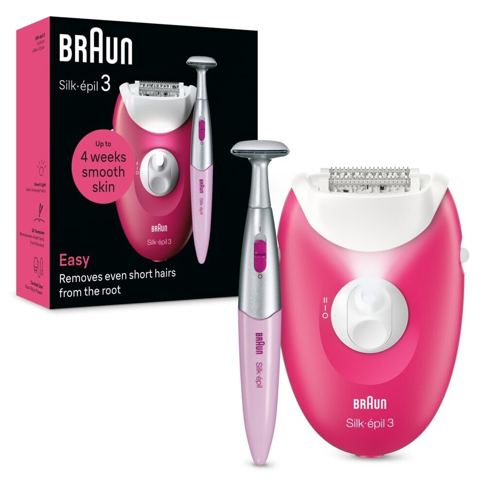 Braun Silk-Epil 3 3-202 price and information | Raseerijad, epilaatorid ja fotoepilaatorid | hansapost.ee