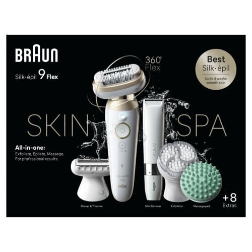 Braun Silk-Epil 9 3D Flex SkinSpa 9-481 + Braun BS1000 hind ja info | Raseerijad, epilaatorid ja fotoepilaatorid | hansapost.ee