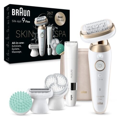 Braun Silk-Epil 9 3D Flex SkinSpa 9-481 + Braun BS1000 hind ja info | Raseerijad, epilaatorid ja fotoepilaatorid | hansapost.ee