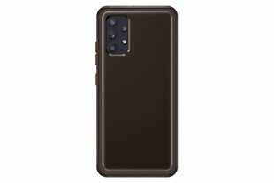 EF-QA325TBE Samsung Soft Clear Cover for Galaxy A32 LTE Black hind ja info | Telefonide kaitsekaaned ja -ümbrised | hansapost.ee