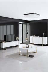 3-х частей гостиной мебельный комплект Luxe Asir, белый/золотой цена и информация | Столы-консоли | hansapost.ee
