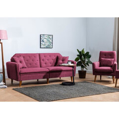 2-osaline elutoa mööblikomplekt Asir Terra-TKM02-94819, roosa hind ja info | Pehme mööbli komplektid | hansapost.ee