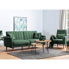 2-osaline elutoa mööblikomplekt Asir Aqua-TKM07-1070, roheline price and information | Upholstered furniture sets | hansapost.ee