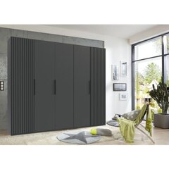 Шкаф 5-дверный Aatrium Andorra, черный цвет цена и информация | Шкафы | hansapost.ee