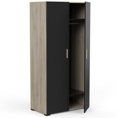 Шкаф Aatrium Izzy, 90.3x51x185 см, черный цена и информация | Шкафы | hansapost.ee