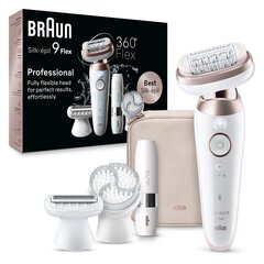 Epilaator Braun SES9-360 3D Silk-épil 9 Flex + FS1000 Miniraseerija FACE hind ja info | Raseerijad, epilaatorid ja fotoepilaatorid | hansapost.ee