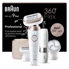 Braun SES9-360 3D Silk-Epil 9 Flex + Braun Mini Face цена и информация | Эпиляторы | hansapost.ee