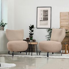 2-х частный комплект мебели для гостиной Asir Loly Set, цвета песка цена и информация | Комплекты мягкой мебели | hansapost.ee