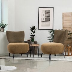 2-osaline elutoa mööblikomplekt Asir Loly Set, pruun hind ja info | Pehme mööbli komplektid | hansapost.ee