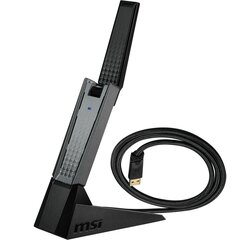 USB-адаптер MSI AX1800 Чёрный цена и информация | Кабели и провода | hansapost.ee