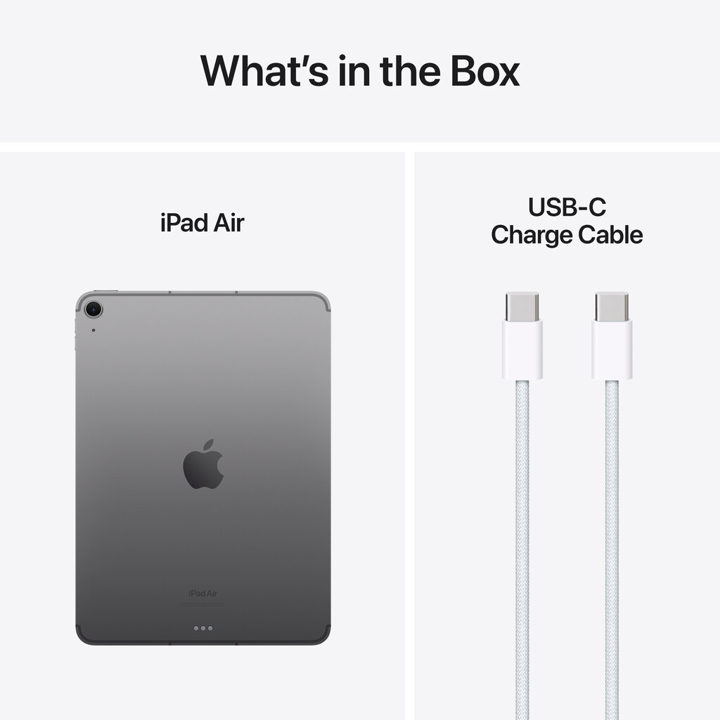 iPad Air 11" M2 Wi-Fi + Cellular 128GB - Space Grey - MUXD3HC/A цена и информация | Tahvelarvutid | hansapost.ee