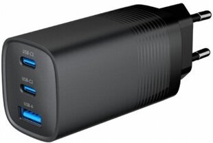 Lādētājs Gembird 3-port 65W GaN USB PowerDelivery fast Charger White цена и информация | Зарядные устройства для телефонов | hansapost.ee