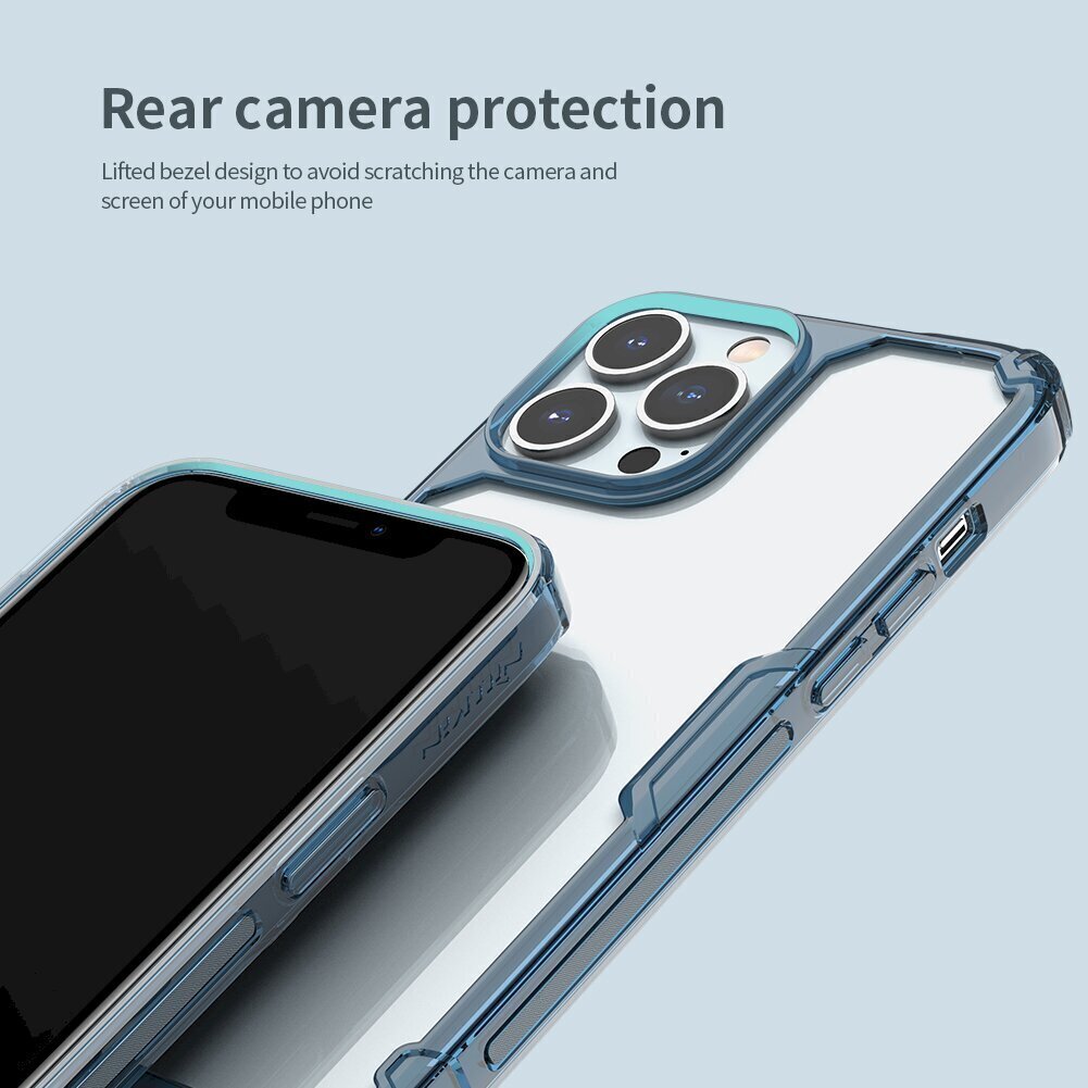 Ümbris Nillkin Nature TPU PRO, iPhone 13 Pro Max, sinine hind ja info | Telefonide kaitsekaaned ja -ümbrised | hansapost.ee