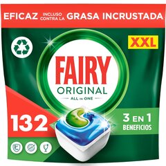 Fairy Original All in One’i Nõudepesumasina Tabletid Lemon, 132 tk цена и информация | Гели для посудомоечных машин | hansapost.ee