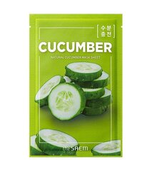 Leht-näomask The Saem Natural Cucumber, 21 ml hind ja info | Näomaskid ja silmamaskid | hansapost.ee