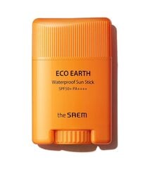 Водостойкая карандашная защита для лица The Saem Eco Earth Waterproof SPF 50+ PA++++, 17 г цена и информация | Кремы от загара | hansapost.ee